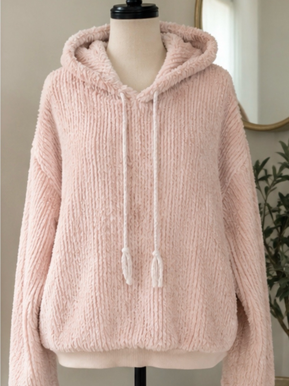 Anthropologie Saturday Sunday Plush Chenille Hoodie Sweater 🤍